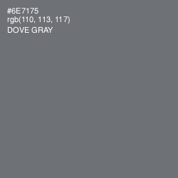 #6E7175 - Dove Gray Color Image